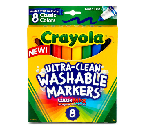 Ultra-Clean Washable Markers, Broad Line, Classic Colors