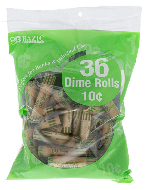 Dime Coin Wrappers (36 Pack)