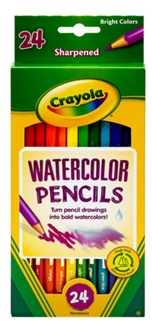 Watercolor Pencils, 24 ct.