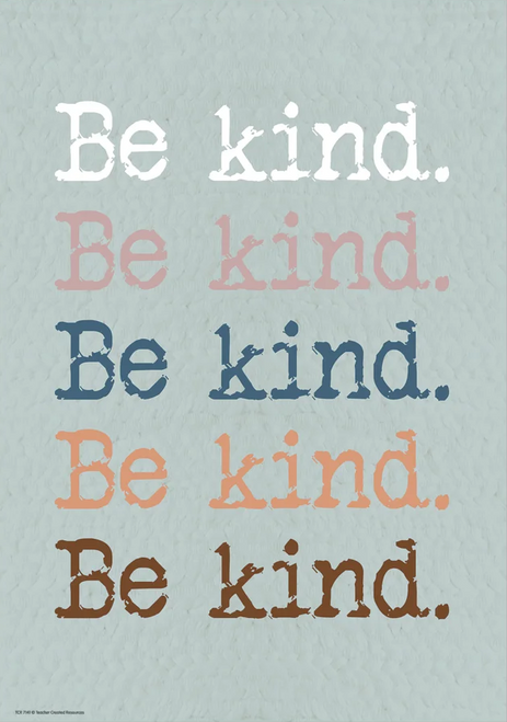 TCR7141 - Be Kind. Be Kind. Be Kind. Positive Poster
