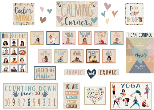 TCR7118 - Everyone is Welcome Calming Corner Bulletin Board Set