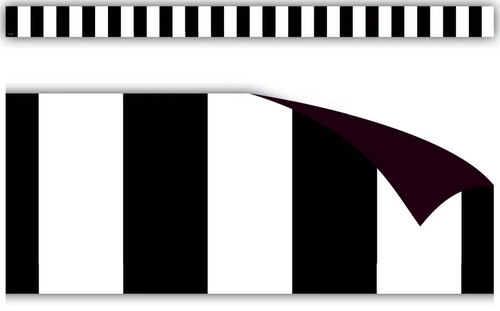 TCR77564 - Black Stripes Magnetic Border