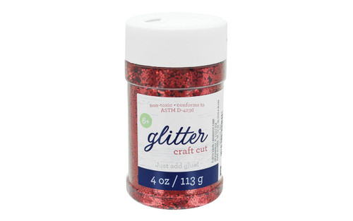 Sulyn Glitter 4oz Jar Red