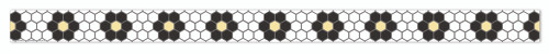 The Hive Floral Mosaic Deco Trim, 12 Count