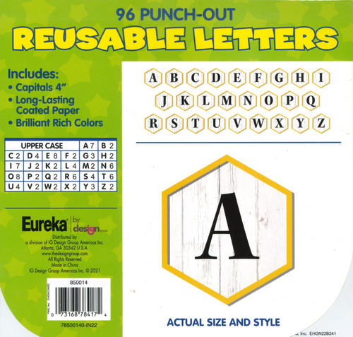 The Hive Deco Letters, 4in., 96 Characters
