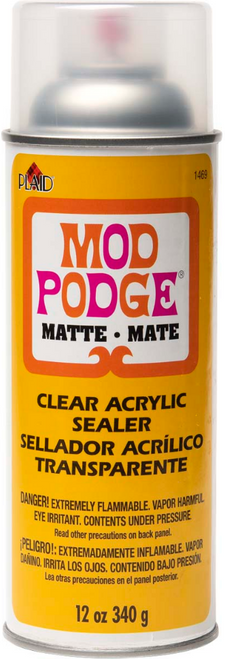 Mod Podge Clear Acrylic Sealer, 12oz., Matte