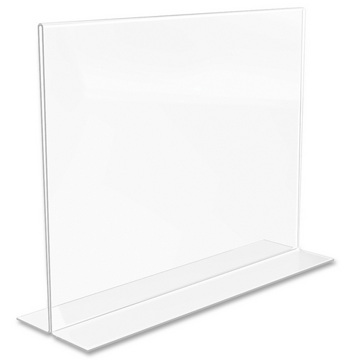 Classic Image Double-Sided Sign Holder, 11" x 8-1/2", Clear