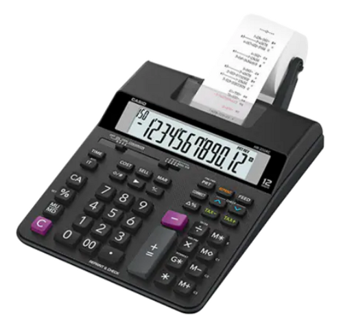 Desktop Printing Calculator, Black, HR-200RC