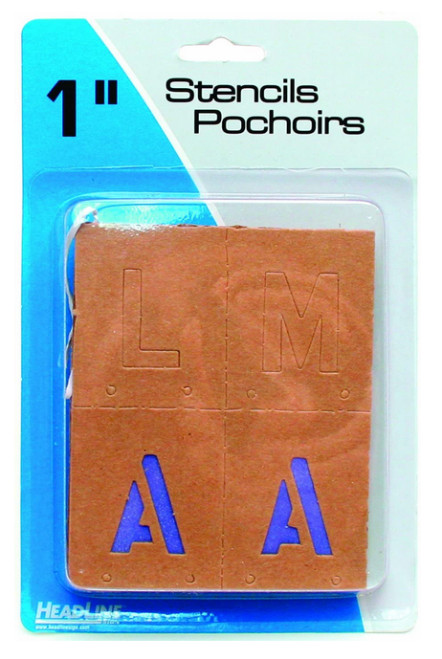 Gothic Number & Letter Stencils, 1"