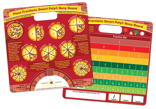 Smart Poly® Busy Boards, Pizza Shop Fractions