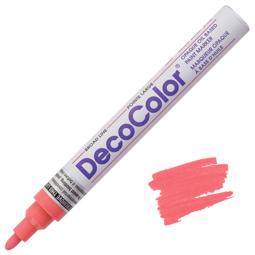 Uchida DecoColor Paint Marker, Broad Point, Coral Pink