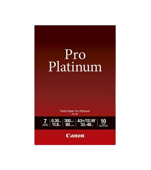 Canon Photo Paper Pro Platinum, 13" x 19", 10 Count