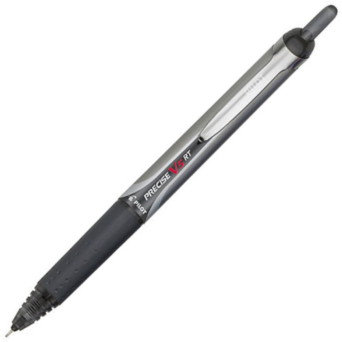 Pilot Precise V5 RT Retractable Rolling Ball Pen, Extra Fine Point (0.5mm), Black