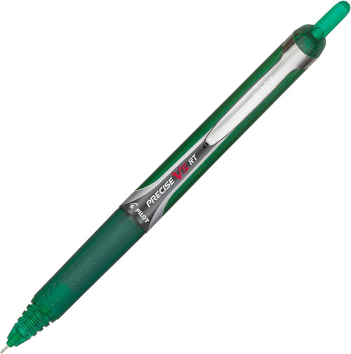 Pilot Precise V5 RT Retractable Rolling Ball Pen, Extra Fine Point (0.5mm), Green