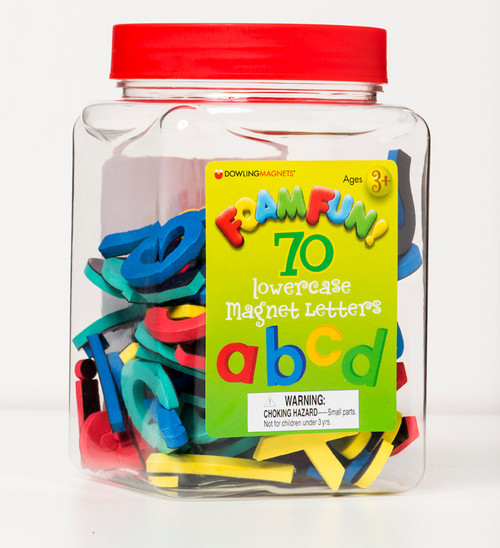 Foam Fun Magnetic Lowercase Letters, Assorted Colors (70ct.)