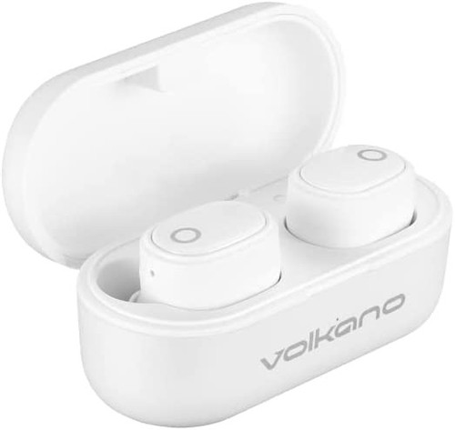 Volkano True Wireless Stereo Earbuds, Bluetooth Earphones, White