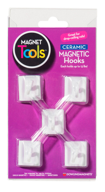 Ceramic Magnetic Hooks (5ct.)