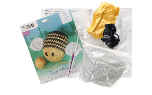 Leisure Arts Crochet Kit, 3" Bee