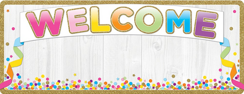 ASH91901 - Smart Poly Welcome Banner Confetti