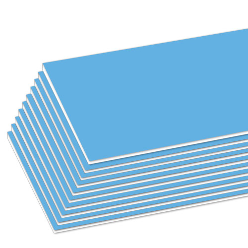 Bazic Foam Board, 20" x 30", 3/16" Thick, Sky Blue