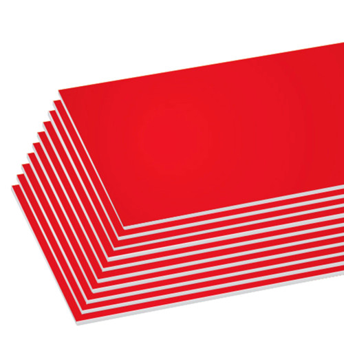 Bazic Foam Board, 20" x 30", 3/16" Thick, Red