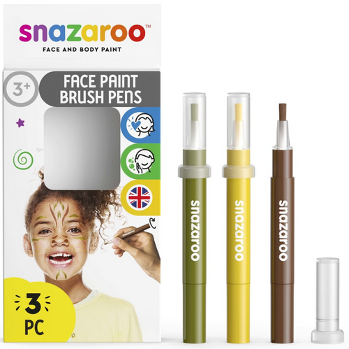 Face Paint Brush Pens, Jungle Pack