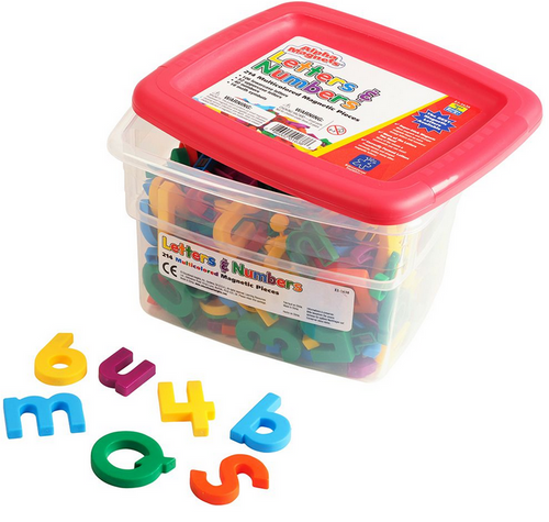 AlphaMagnets & MathMagnets, Assorted Colors, 214 Pieces