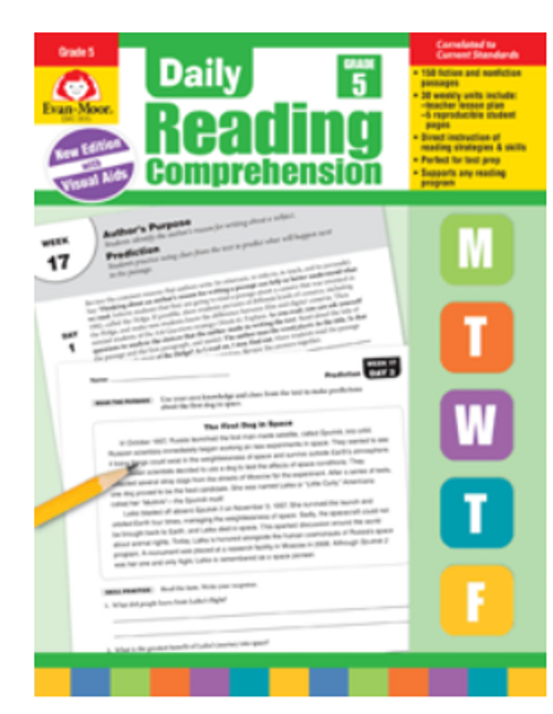 Daily Reading Comprehension, Teacher's Edition, Reproducible, Grade 5