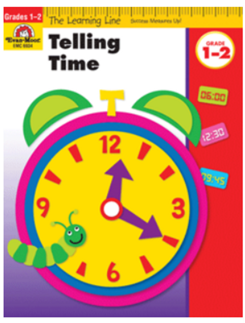 Learning Line: Telling Time Activity Book, Grades 1-2