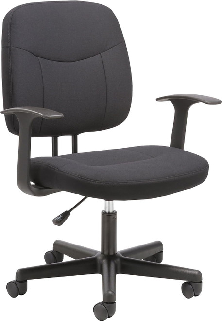 Sadie Task Chair-Fixed Arm Computer Chair - Black