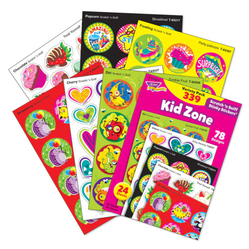 Kid Zone Scratch 'n Sniff Stinky Stickers® Variety Pack