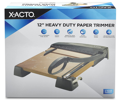 Heavy-Duty Paper Trimmer, Wood Base