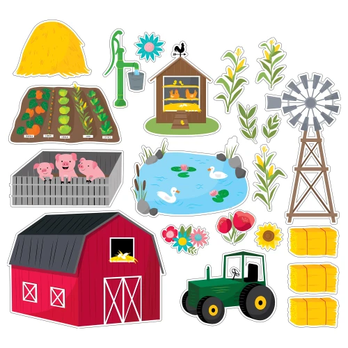 Creative Teaching Press Farm Friends Farm Fun Bulletin Board Set