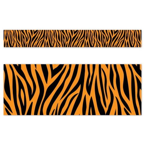 Creative Teaching Press Jungle Friends Tiger Stripes EZ Border