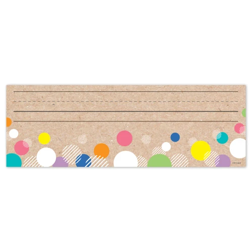 Creative Teaching Press Krafty Pop! Colorful Kraft Bubbles Name Plates