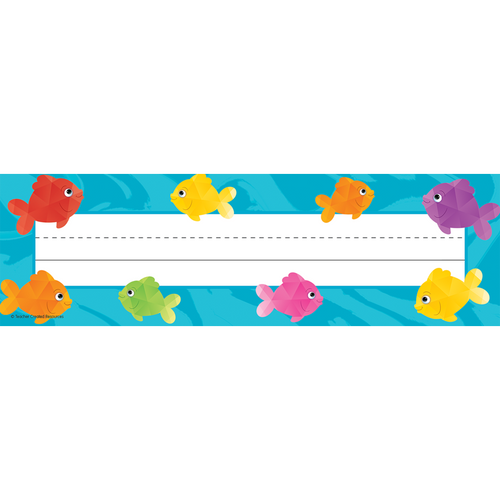 Colorful Fish Flat Name Plates