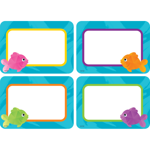 Colorful Fish Name Tags/Labels - Multi-Pack