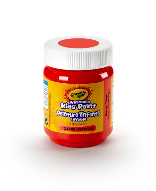 Crayola Washable Paint, 2oz, Mango Tango