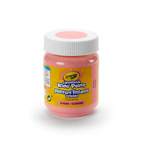 Crayola Washable Paint, 2oz, Coral