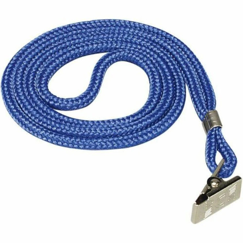 Sicurix Standard Nylon Rope Lanyard with U-Clip, Blue