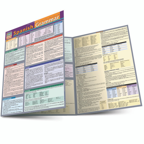 BarCharts QuickStudy Laminated Study Guide, Spanish Grammar