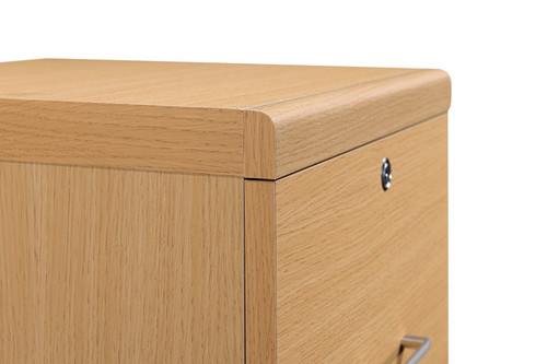 ALPINE 2-DRAWER VERTICAL FILE OAK