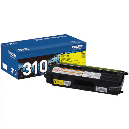 Brother Genuine TN310Y Standard-Yield Toner Cartridge, Yellow