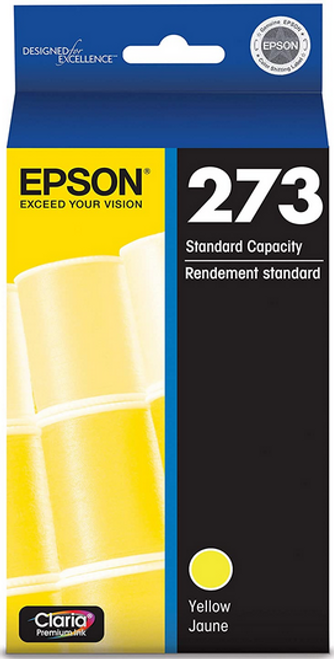 Epson T273420 (#273) Claria Premium Ink Cartridge, Yellow