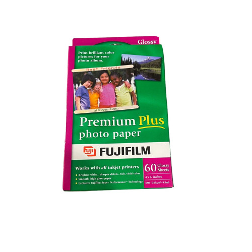 Fujifilm Premium Plus Photo Paper 60 Glossy Sheets 4" X 6”