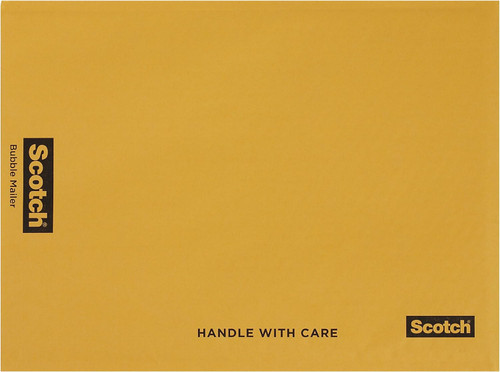 Scotch Bubble Mailer, 12-1/2" x 18-1/2", Yellow