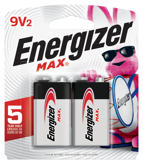 Energizer® MAX® 9V Batteries, 2-Pack