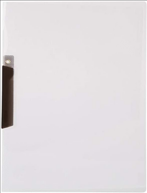 Presentation Folder With Swing Clip, Clear/Black, Letter Size