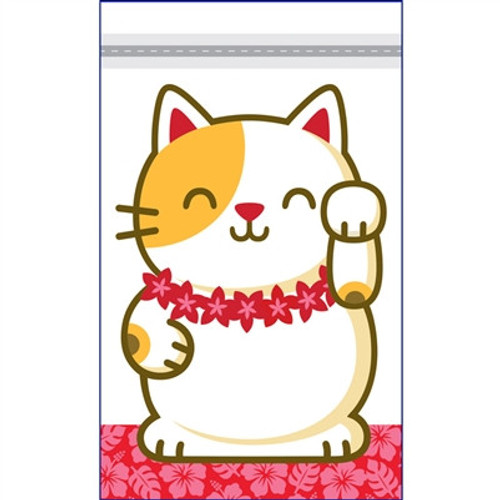 Zipper Treat Bags, Lucky Cat