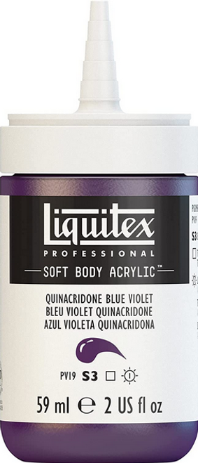 Soft Body Acrylic Paint, 2 oz, Quinacridone Blue Violet